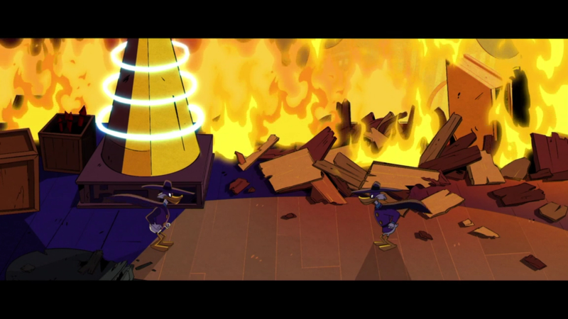Illustration for article titled The DuckTales bomb ends with the "death" and "birth" of Darkwing Duck